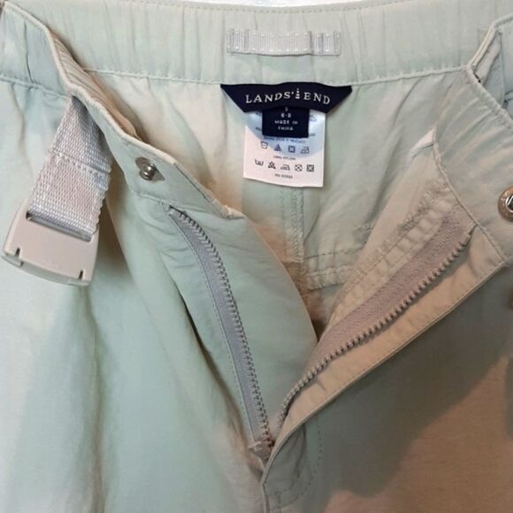 Womans Lands End Cream‎ Zipper Off Legs /S 28 pants cargo - Picture 4 of 8